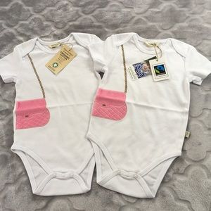 Baby Girl One Piece Bodysuit Set Organic Cotton
